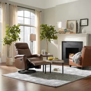 Luxury velvet sofa with elegant gold-accented coffee table.