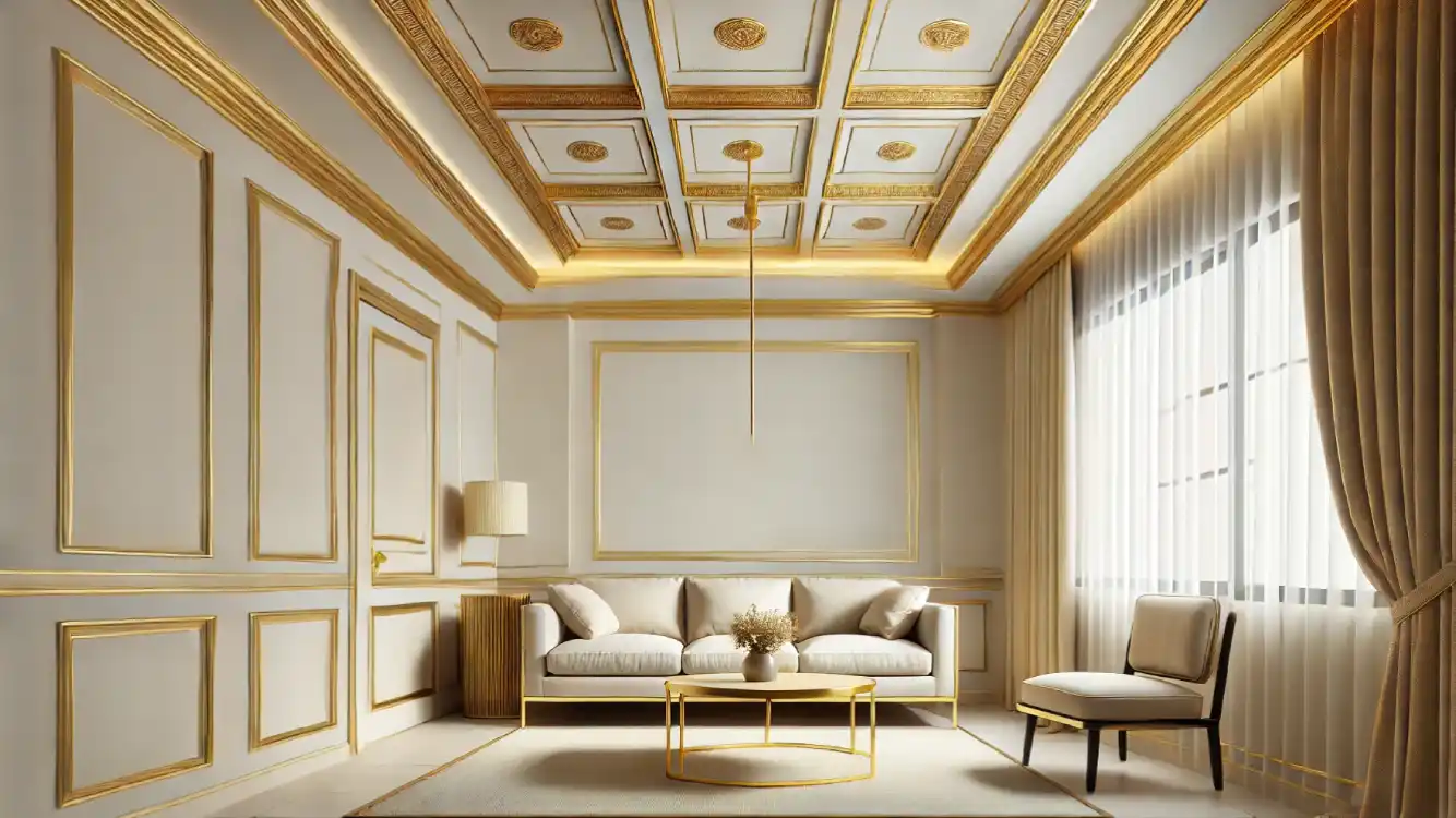 Gold Accented Ceilings