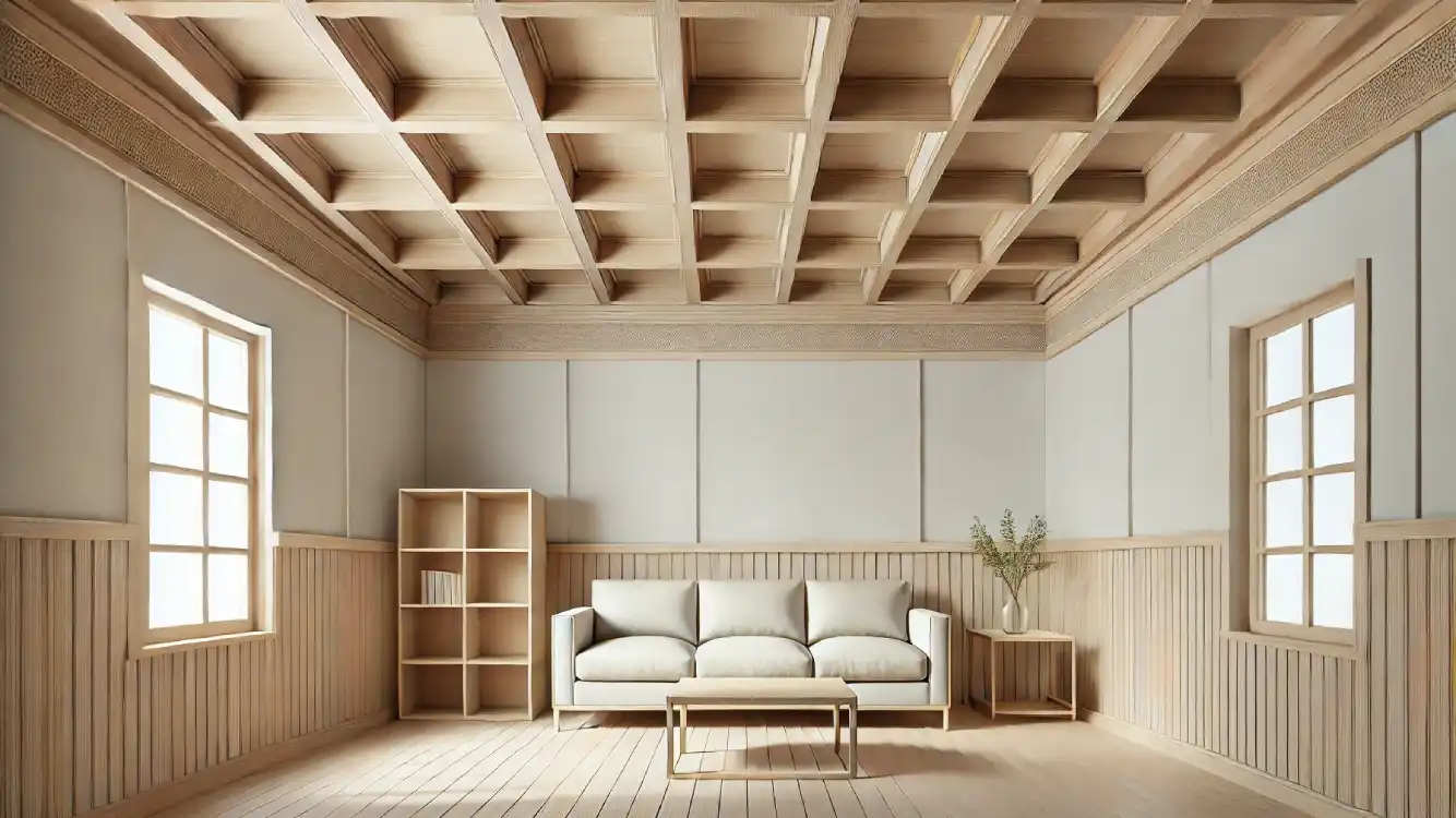 Wooden Coffered Ceiling