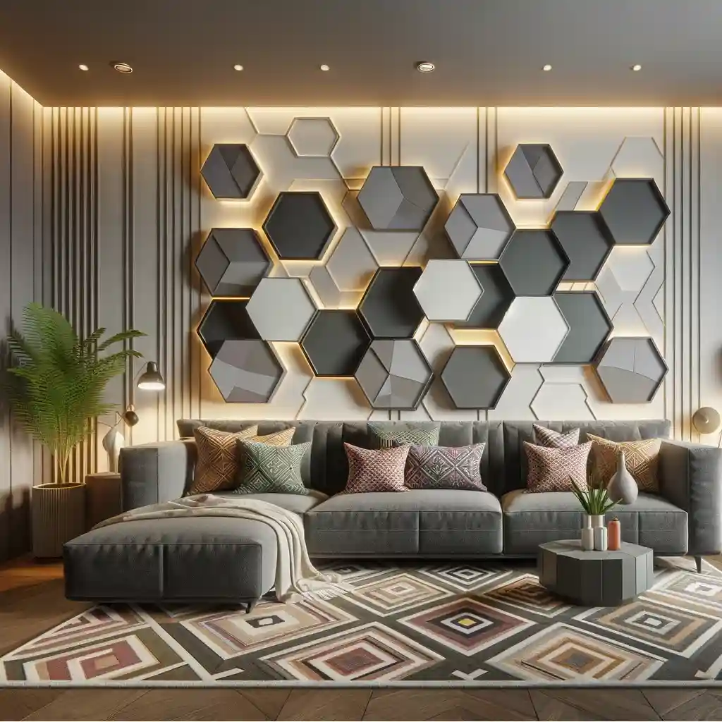Geometric Harmony: Sleek Patterns for Modern Bedrooms