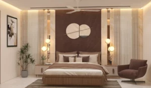 Bedroom with Modern Interiors