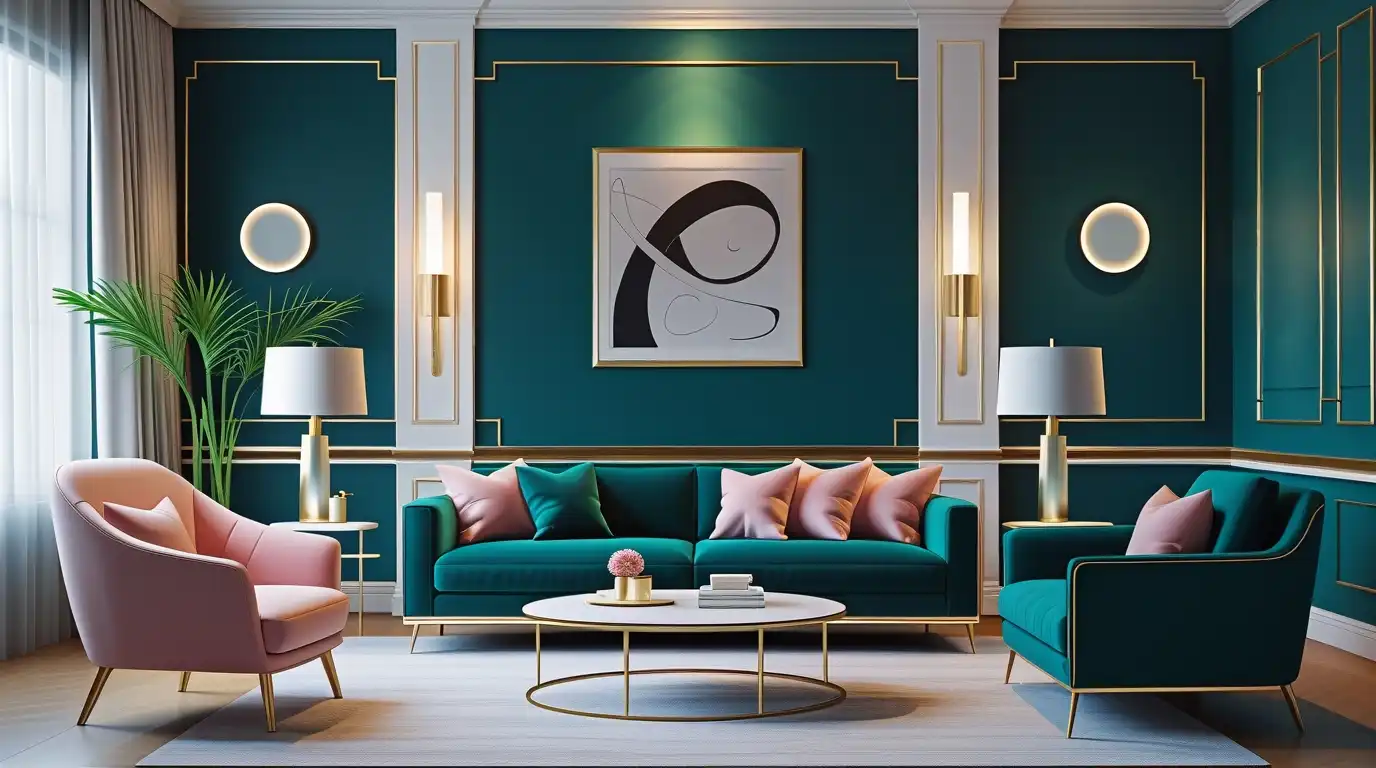 Bold Teal Wall Color