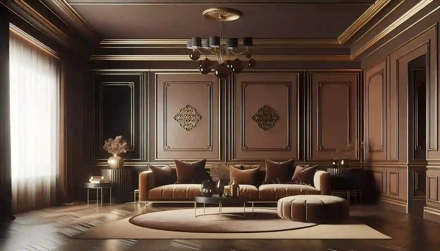 Deep Brown Wall Color