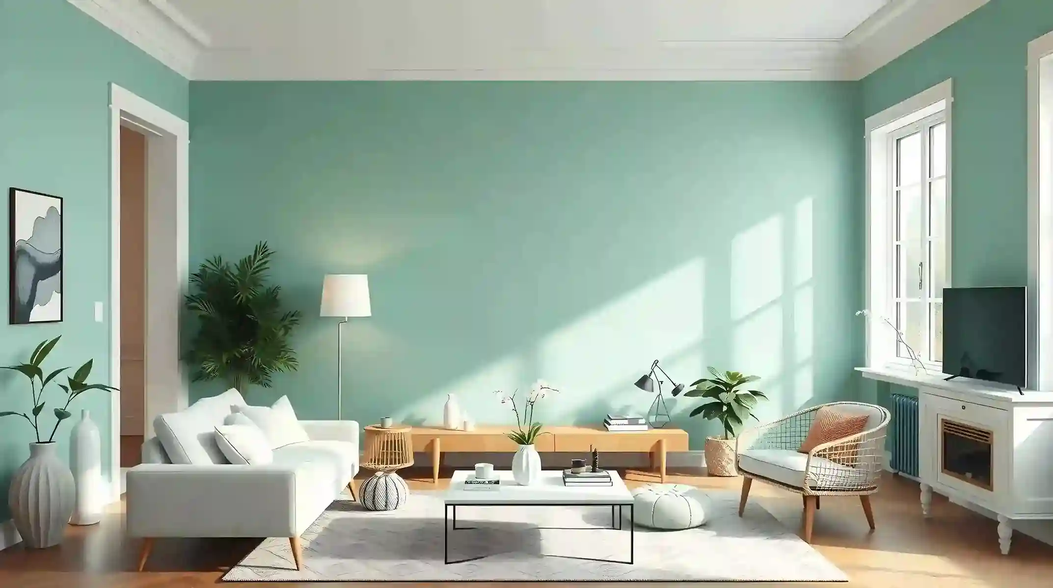Refreshing Mint Green Wall Color