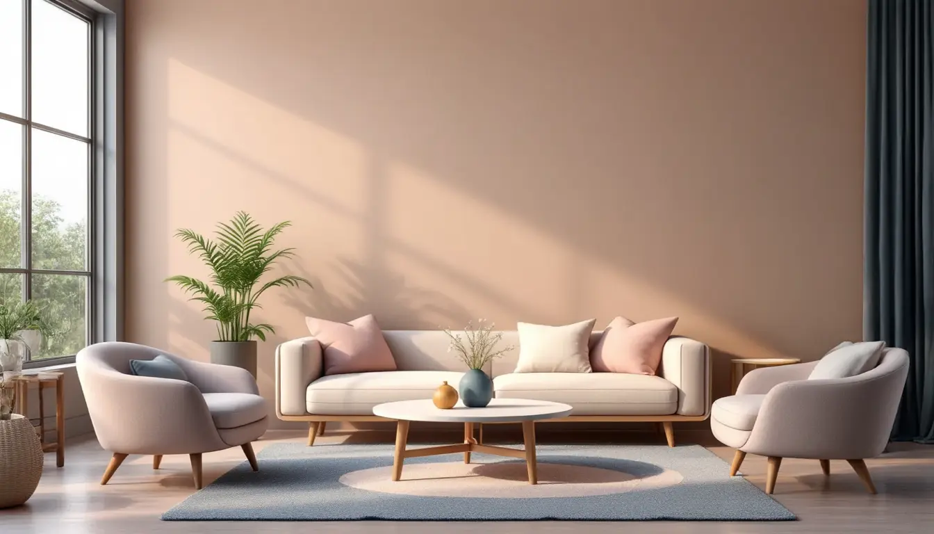 Warm Beige and Earthy Tone Wall Color